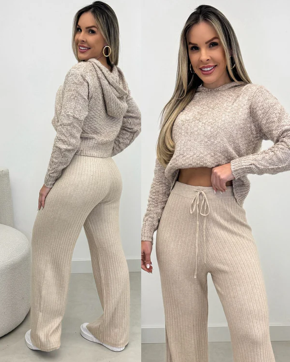 Conjunto Blusa Tricô Calça Modal